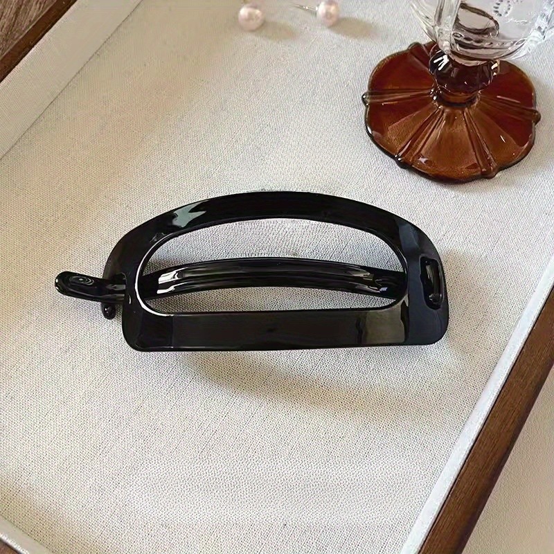 Elegant Oval Acrylic Hair Clip - Large, Vintage-Inspired Twist Barrette for Women | Chic Hair Accessory by Aylhfo