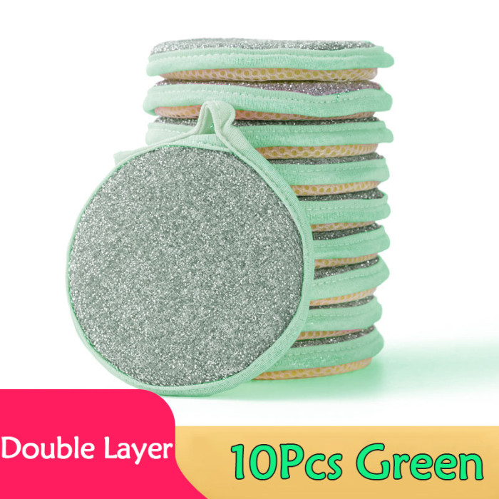 5\u002F10pcs, Double Side Dishwashing Sponge Pan Pot Dish Wash Sponges Household Cleaning Tools Kitchen Tableware Dish Washing Brush