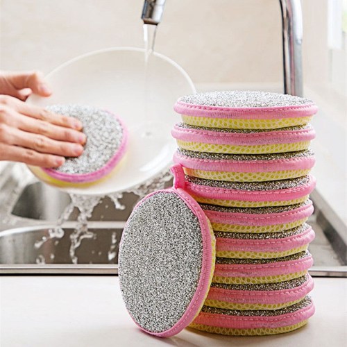5\u002F10pcs, Double Side Dishwashing Sponge Pan Pot Dish Wash Sponges Household Cleaning Tools Kitchen Tableware Dish Washing Brush