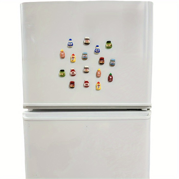 8pcs Cute Fridge Magnets Set 8pcs Cute Kawaii Cartoon Fridge Magnets Set - Versatile DIY Decor for Kitchen, Office Whiteboards & Dishwashers