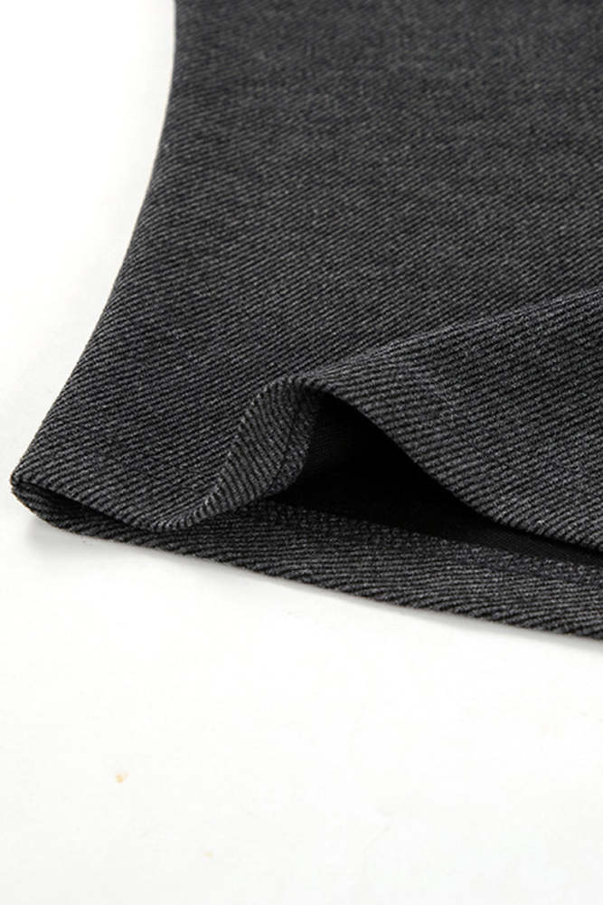 Casual Street Irregular Potholes Oblique Collar Tops