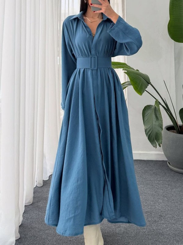 Casual relaxed shirt dress