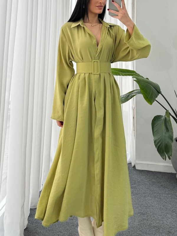 Casual relaxed shirt dress