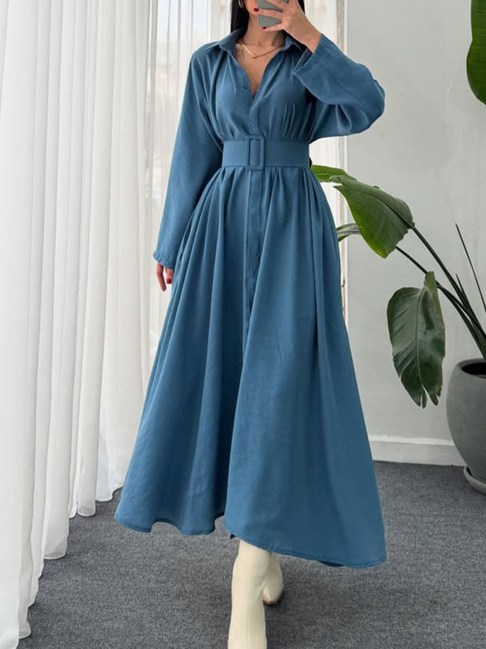 Casual relaxed shirt dress