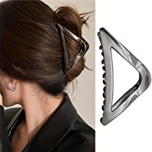 Geometric Retro Hairpin Accessory Minimalist Alloy Triangle Hair Clip, Retro Geometric Hairpin, Solid Color Middle Size Single Piece Hair Accessories