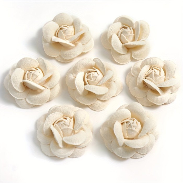 10pcs Vibrant Rose Camellia Artificial Flower Heads - Realistic Fabric Flowers for Home Decor, Wedding, DIY Crafts, Wreaths, Scrapbooking, and More - Perfect for Cinco De Mayo, Fathers Day, Graduation, Juneteenth, and Mothers Day Celebrations