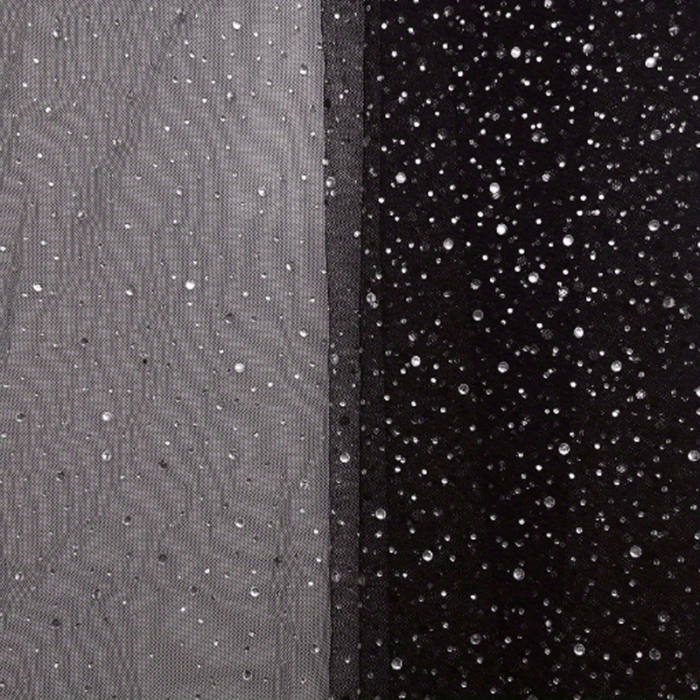 1pc Shiny Rhinestone Thin Gauze Fabric, Multi-color Mesh, Wedding Dress Veil Princess Dress Costume Diy Fabric, 59inch Wide 36\u002F108\u002F180inch Long