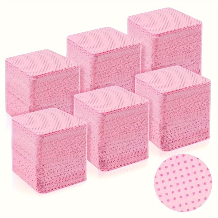 300pcs\u002F600pcs Lint Free Nail Wipes Nail Polish Remover Pads Absorbent Soft Nail Cleaning Wipes Sheet Removal Manicure Tool