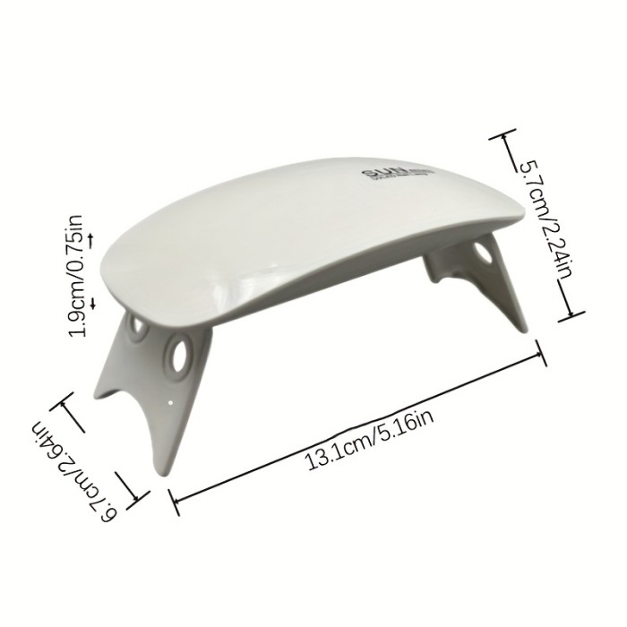 3LED Mini UV\u002FLED Nail Dryer - Gel Varnish Curing Machine Micro USB - Nail Art Equipment Manicuring Nail Tool