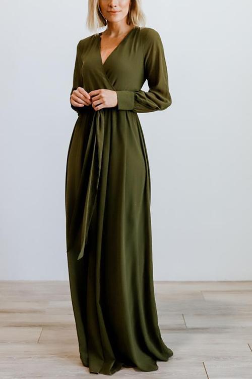 Button-Cuff Puff Sleeve Ribbed Dress