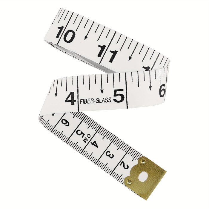 Body Measurement Ruler - 60in\u002F150cm Long, Fitness and Tailoring, 1pc