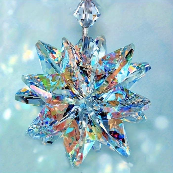 Rainbow Crystal Sun Catcher - Perfect Gift for Her, Suitable for Window and Office Decoration, Glass Craft Supplies