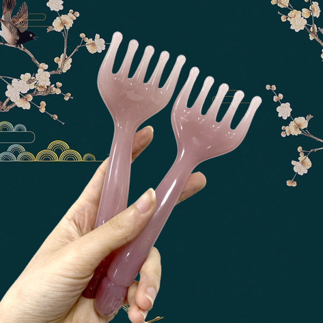 2Pcs Manual Scalp Massager Hair Comb Set, Alcohol-Free Resin Massage Tool for Hair Growth, Neck Tension Relief, and Head Relaxation - Durable, Non-Electric Massaging Brushes for Home Spa Use