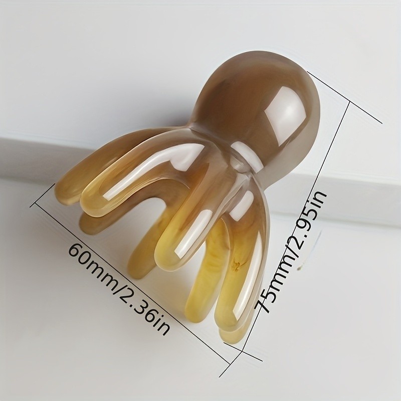 Handheld Octopus Scalp Massager Octopus Scalp Massager - Wide-Tooth Comb for Hair Growth & Relax, Handheld Head Relax Tool