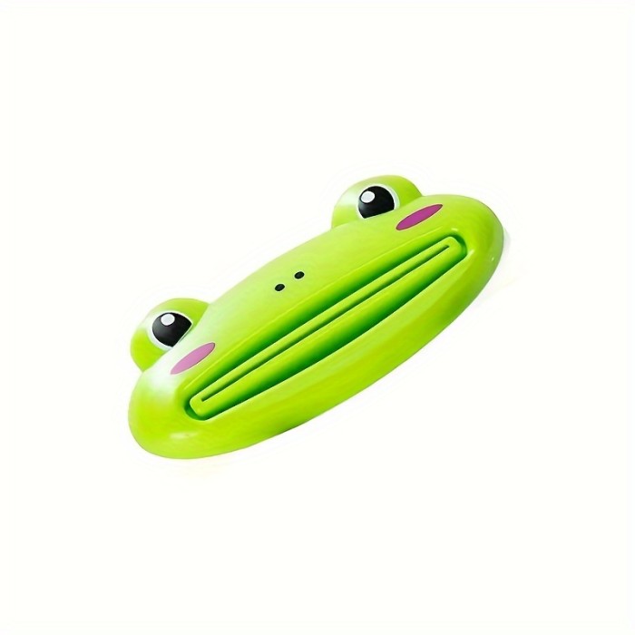 Multi-Functional Cute Frog Cartoon Toothpaste Squeezer - 1pc Plastic Tube Dispenser for Bathroom & Kitchen, Easy-to-Use, Durable Home Gadget, Frog Bathroom Decor