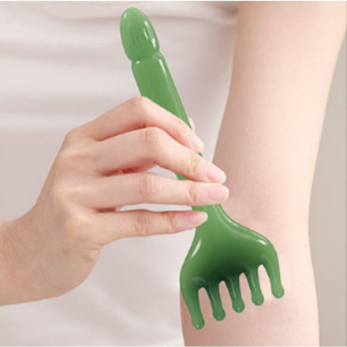 2Pcs Manual Scalp Massager Hair Comb Set, Alcohol-Free Resin Massage Tool for Hair Growth, Neck Tension Relief, and Head Relaxation - Durable, Non-Electric Massaging Brushes for Home Spa Use