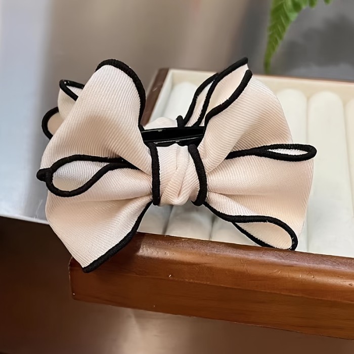 1pc\u002F 2pcs New French Vintage Exquisite Antique Bow Hair Clip Jewelry Elegant Hair Clip Clip Cute Sweet Shark Clip Women'S Daily Wear Hair Accessories For Birthday Parties, Eid, Mardi Gras Celebration Accessories
