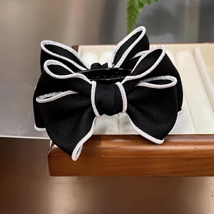 1pc\u002F 2pcs New French Vintage Exquisite Antique Bow Hair Clip Jewelry Elegant Hair Clip Clip Cute Sweet Shark Clip Women'S Daily Wear Hair Accessories For Birthday Parties, Eid, Mardi Gras Celebration Accessories