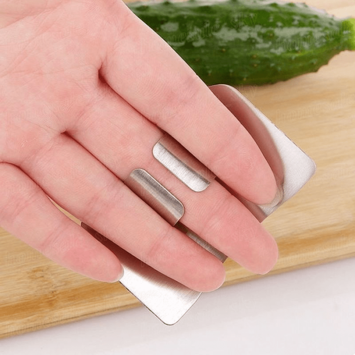 1pc Stainless Steel Finger Guard 1pc, Finger Guard Stainless Steel Finger Guard For Slicing Reusable Finger Guard Kitchen Finger Guard Metal Finger Guard Cutting Protector Safety Cutting Tools Kitchen Accessaries Kitchen Tools Kitchen Accessories