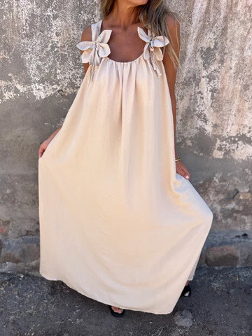 Solid Color Lace Elegant Fashion Sleeveless Dress Dress