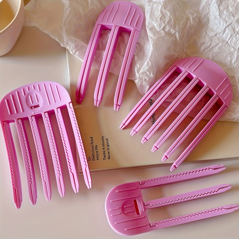 Pink Hair Clip for Styling and Securing Roots - High Top Hair Clip for Women, Voluminous Hairstyles, Normal Hair Types, Lightweight Design, Secure Grip for Neat and Polished Looks, Stylish Hairdos | Playful Design | Durable Hair Tool
