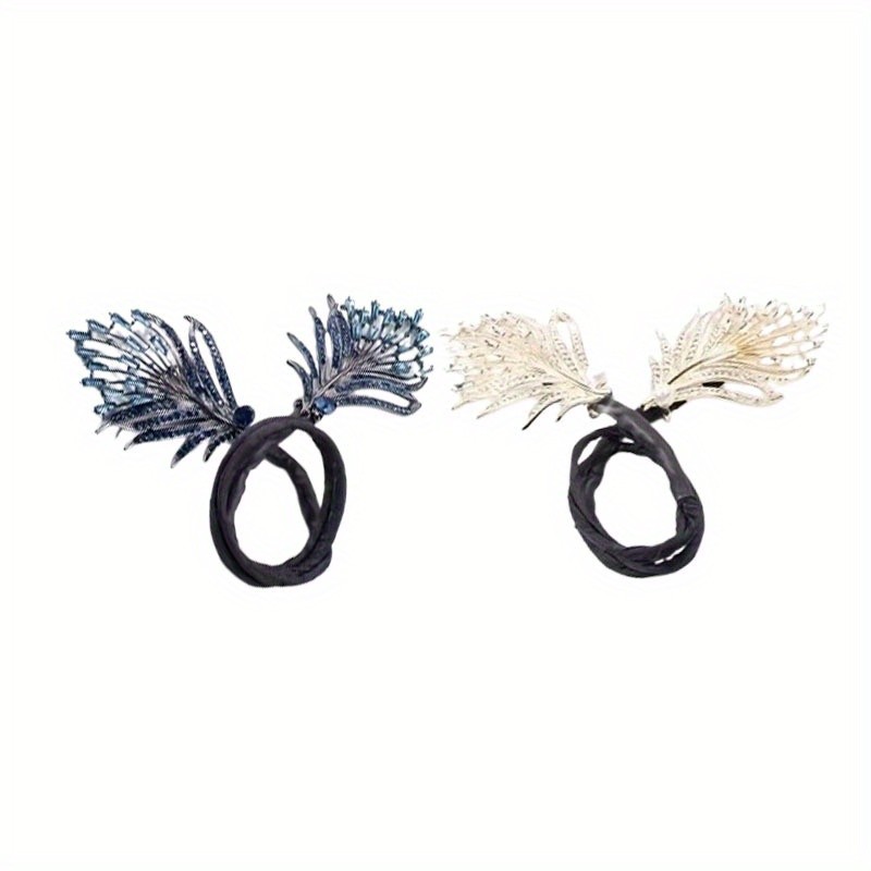 2pcs Leaf Shaped Decor Hair Bun Maker DIY Elegant Lazy Hair Curler French Twist Hairstyle Bun Hair Accessories