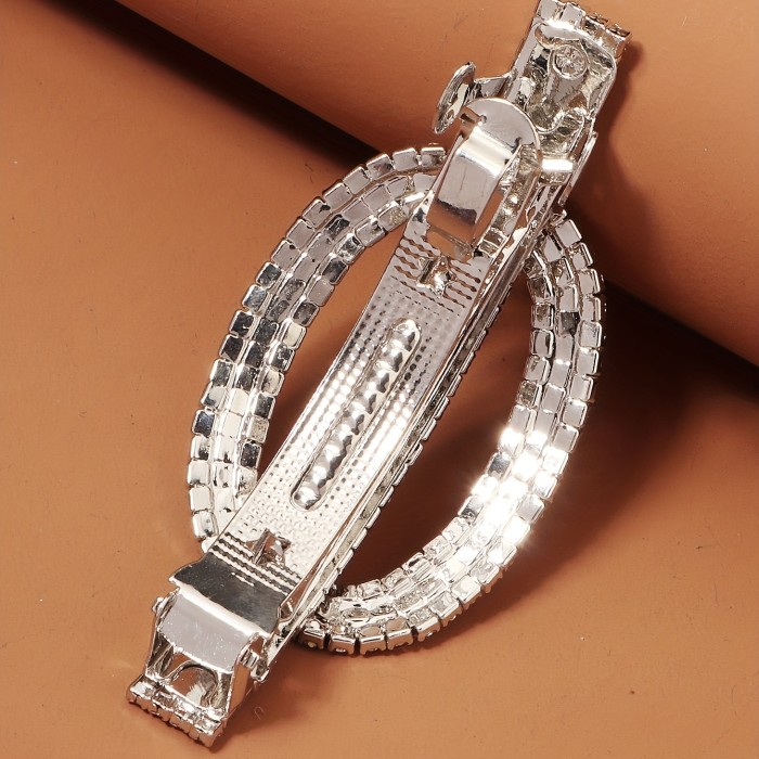 Non-slip Rhinestone Hair Clip Rhinestone Hair Clip Side Clip Non-slip French Barrette Exquisite Head Jewelry Hair Accessories