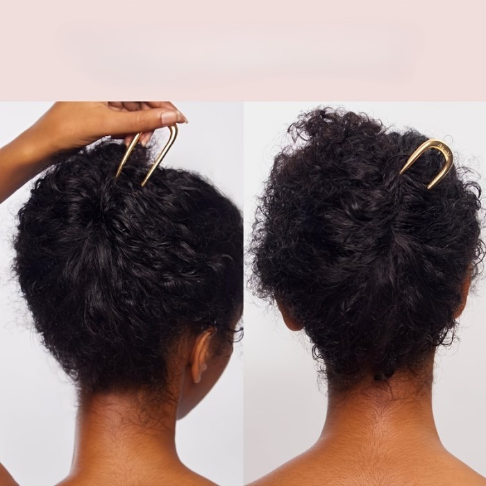 Women'S Fashion French U-Shaped Hair Clip - A Multifunctional Alloy Hair Fork Suitable for Thick And Ordinary Hair, with a Bun Head Fixed Artifact And a U-Shaped Metal Antique Style Hair Clip at The Back of The Head, a Women'S Hair Coiling Artifact