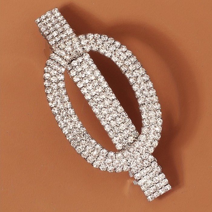 Non-slip Rhinestone Hair Clip Rhinestone Hair Clip Side Clip Non-slip French Barrette Exquisite Head Jewelry Hair Accessories