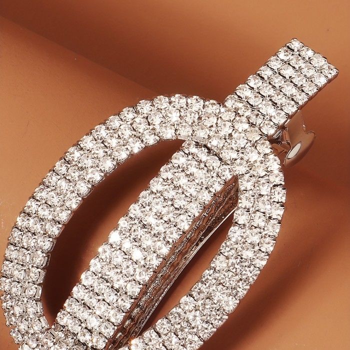 Non-slip Rhinestone Hair Clip Rhinestone Hair Clip Side Clip Non-slip French Barrette Exquisite Head Jewelry Hair Accessories