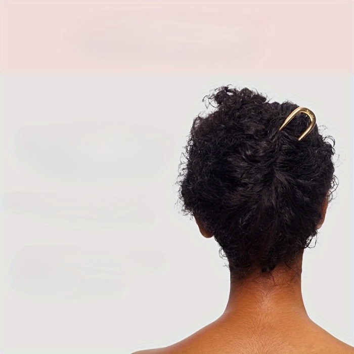 Women'S Fashion French U-Shaped Hair Clip - A Multifunctional Alloy Hair Fork Suitable for Thick And Ordinary Hair, with a Bun Head Fixed Artifact And a U-Shaped Metal Antique Style Hair Clip at The Back of The Head, a Women'S Hair Coiling Artifact
