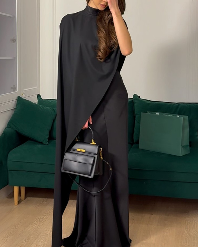Elegant Cape Dress