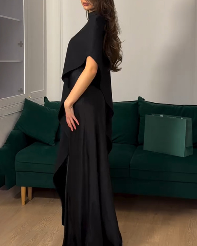 Elegant Cape Dress