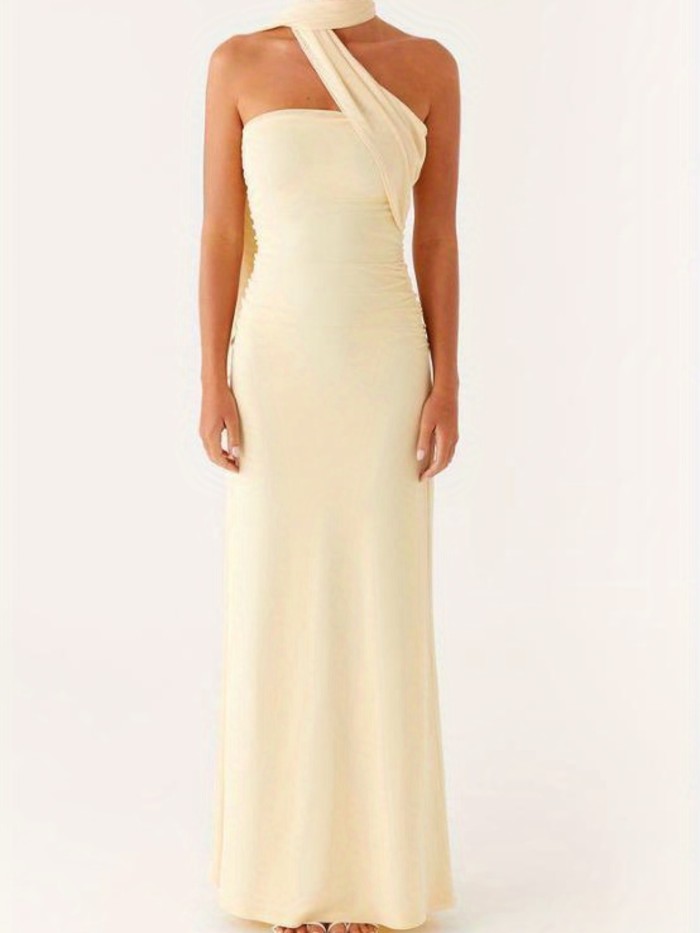 Women Floral Tube Strapless Maxi Bodycon Dress with Scarf Y2k Summer Backless Mesh Long Club Party Dresses