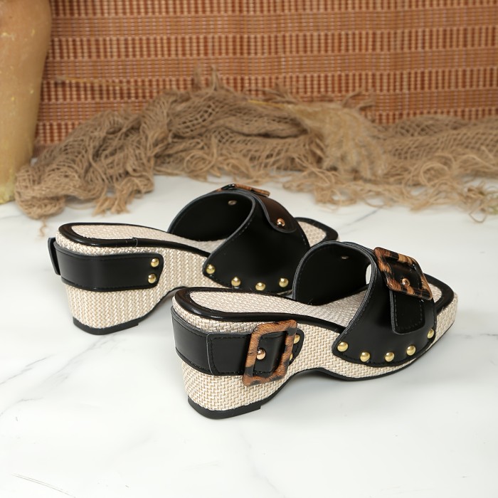 2025 Upgraded Platform Wedge Sandals, Stylish Summer Sandals, Comfortable Versatile Sandals for Women, High-Heeled Sandals, Size 42 Wedge Sandals.