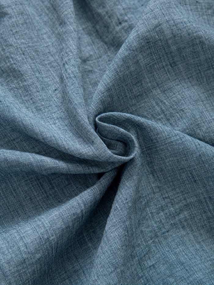 Loose Round-Neck Solid Color Top with Ruffled Sleeves