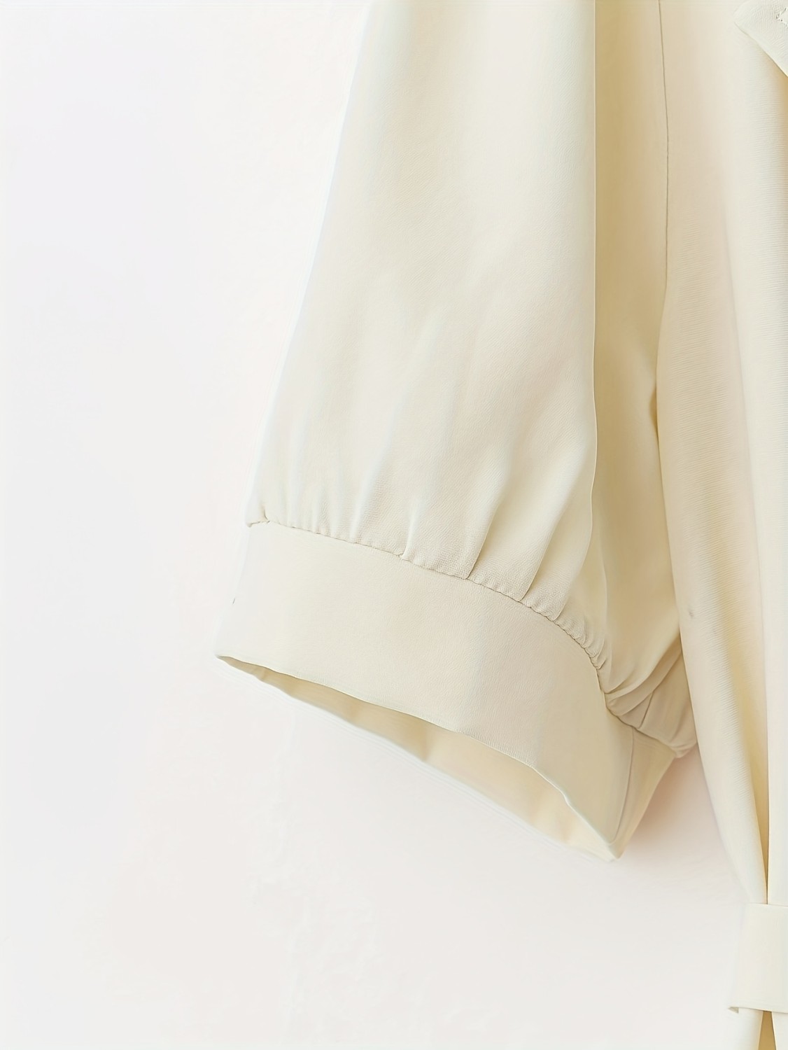 Button Solid-color Long-sleeved T-shirt