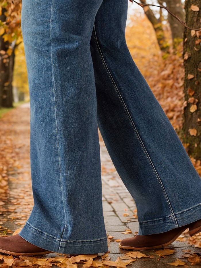 Women'S Retro Bell-bottoms New Baggy Denim