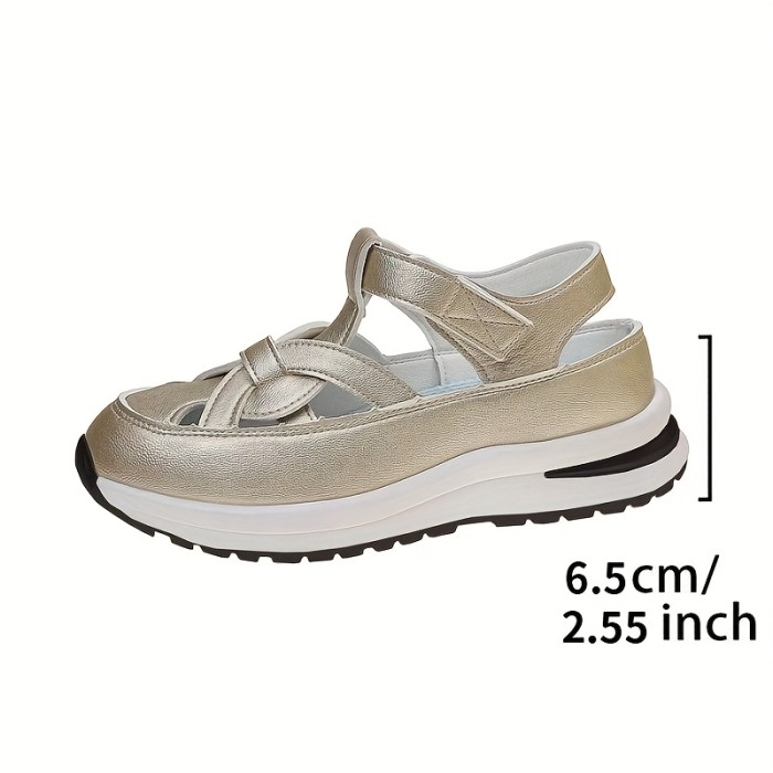 Women's Casual Platform Sandals with Thick Raised Wedge Heel