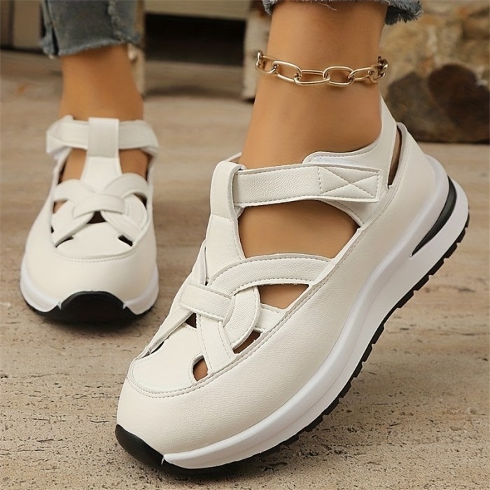Women's Casual Platform Sandals with Thick Raised Wedge Heel