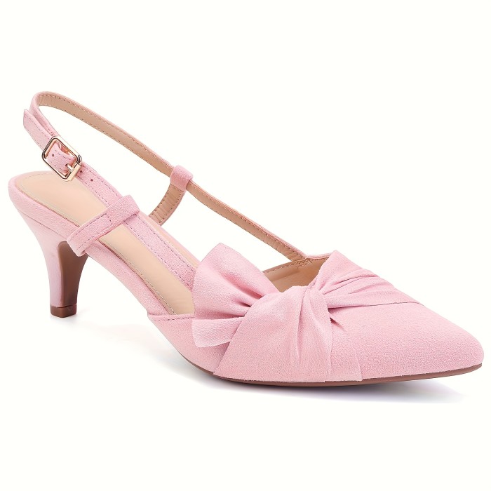 Elegant Bow for Dinner Wedding Dance Party Women's High Heels Fashion Comfortable