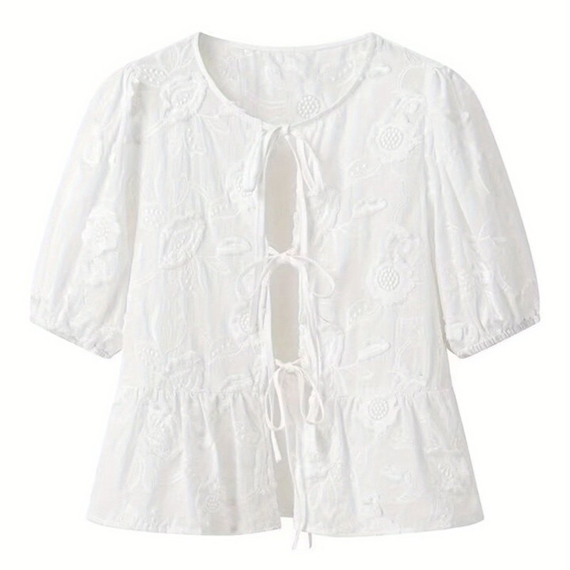 Elegant Floral Embroidered Blouse