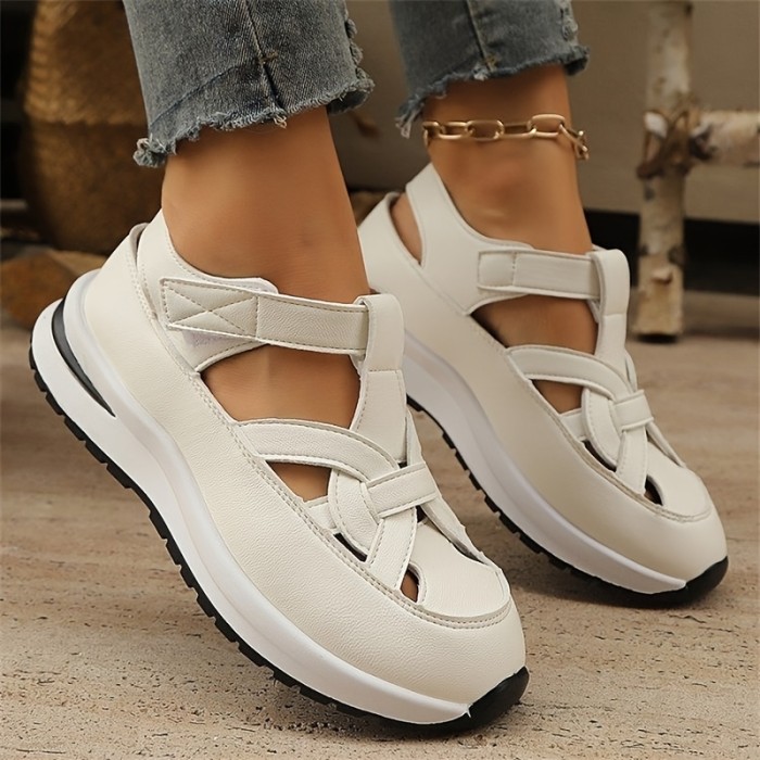 Women's Casual Platform Sandals with Thick Raised Wedge Heel