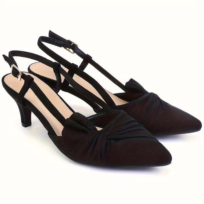Elegant Bow for Dinner Wedding Dance Party Women's High Heels Fashion Comfortable