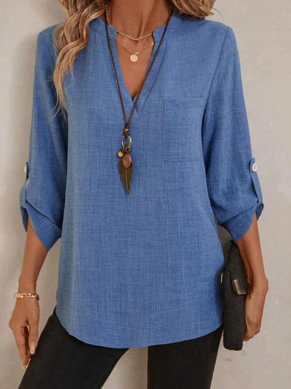 Women's Elegant Casual Button- Shirt