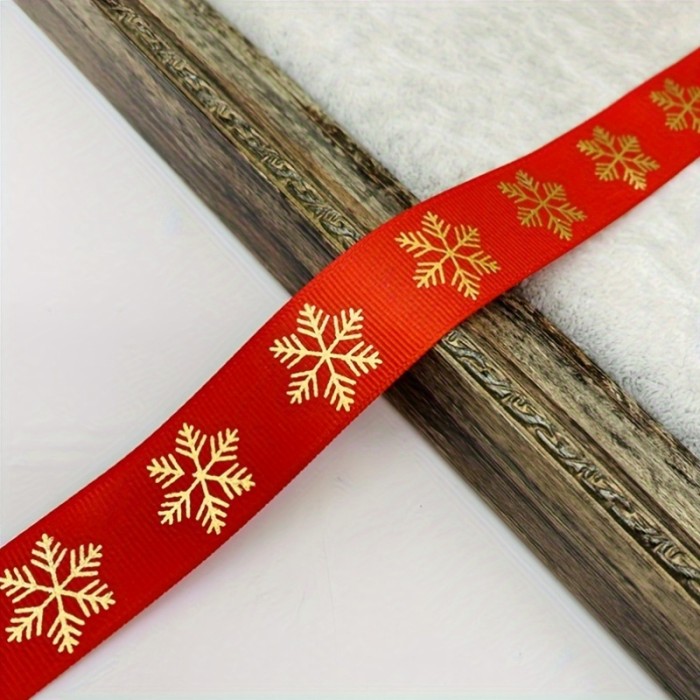 Christmas Craft Ribbon - 5 Yards, Polyester, Assorted Widths (10\u002F15\u002F25mm), Perfect for DIY Bows & Holiday Decorations Wrapping Ribbon for Gifts, Christmas Decor, Beading&Jewelry Making, Jewelry Making Display & Packaging Supplies, Best for Christmas