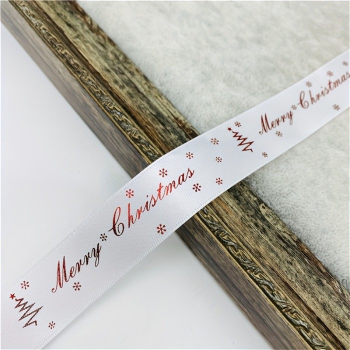 Christmas Craft Ribbon - 5 Yards, Polyester, Assorted Widths (10\u002F15\u002F25mm), Perfect for DIY Bows & Holiday Decorations Wrapping Ribbon for Gifts, Christmas Decor, Beading&Jewelry Making, Jewelry Making Display & Packaging Supplies, Best for Christmas