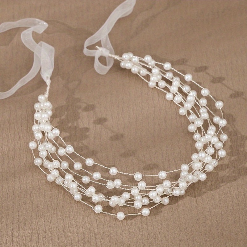 Hair Strap Bridal Hair Accessories Beautiful Small Fragrant Style Handmade Hair Hoop