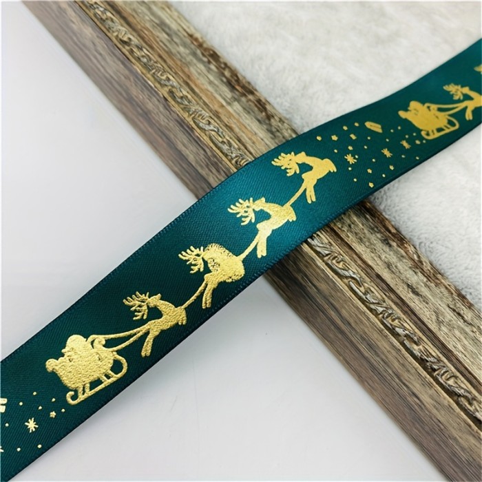 Christmas Craft Ribbon - 5 Yards, Polyester, Assorted Widths (10\u002F15\u002F25mm), Perfect for DIY Bows & Holiday Decorations Wrapping Ribbon for Gifts, Christmas Decor, Beading&Jewelry Making, Jewelry Making Display & Packaging Supplies, Best for Christmas