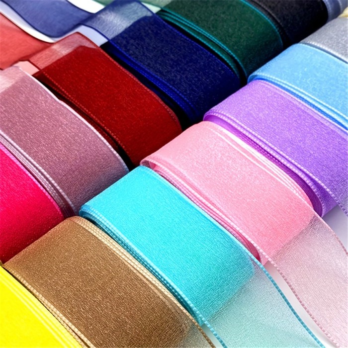 177.17inch x 25mm Wide Polyester Ribbon - Solid Color Gift Wrapping Ribbon for Jewelry Display, Flower Arrangements, DIY Party Decor, Bowknots & Crafts - Vibrant Hues, Durable & Flexible, No Power Needed, Ribbon for Crafts, Craft Supplies, Glossy Texture, Smooth Texture